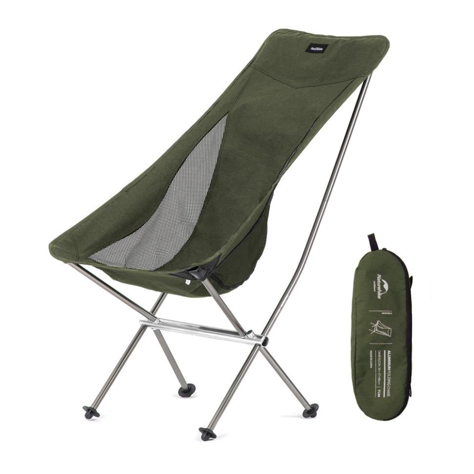 Стул складной Naturehike YL06 NH18Y060-Z 98x47x36 см до 150 кг Green Стул (6927595795866)