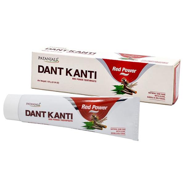 Натуральная зубная паста, Dant Kanti Red Power Toothpaste, Patanjali 150г (43635010)