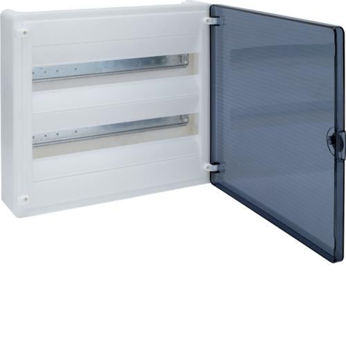 Щит Hager Golf VS218TD на 2x18 навесных модулей Белый/Прозрачный (17703944)