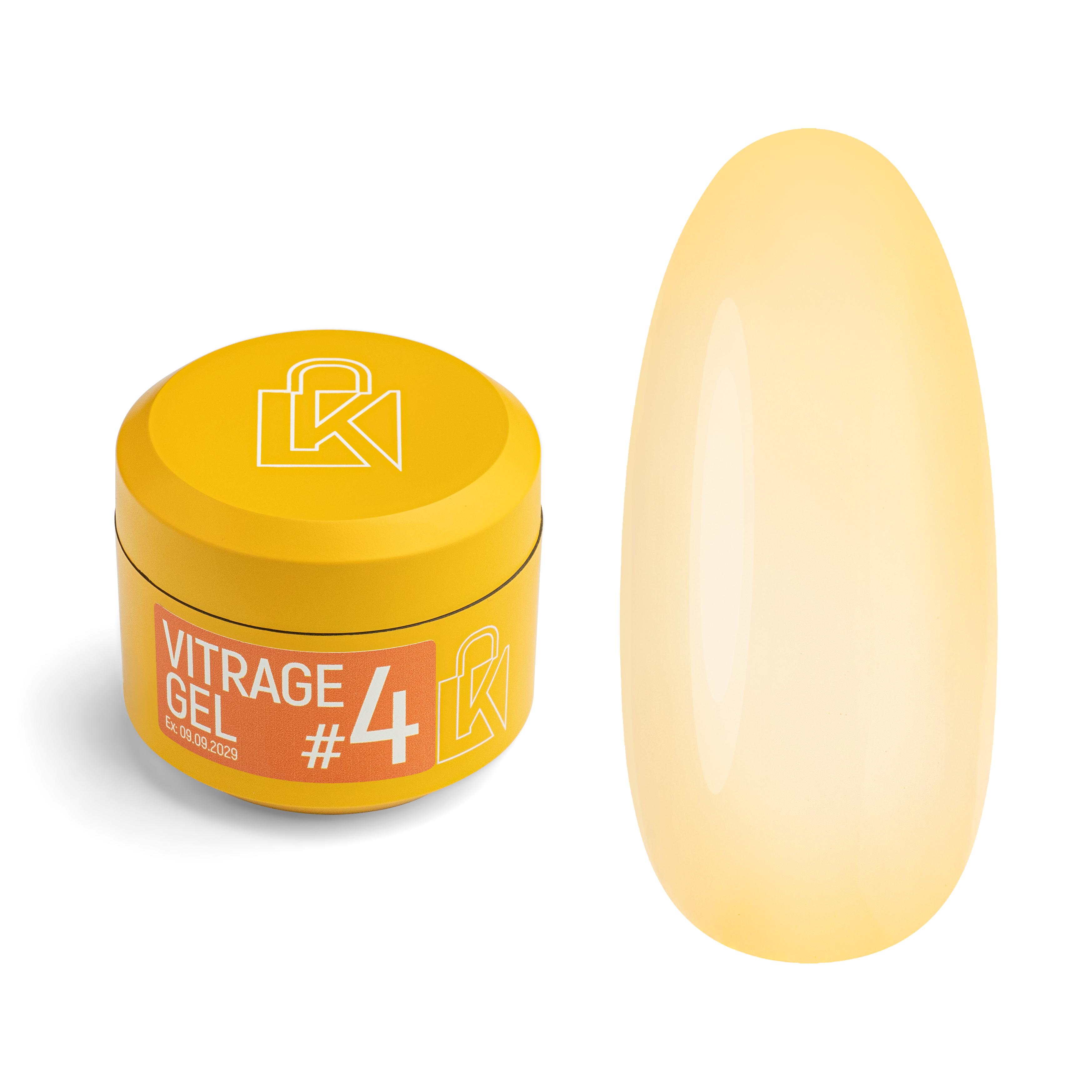 Гель для наращивания Kupiuviti Vitrage Gel №04 30 мл