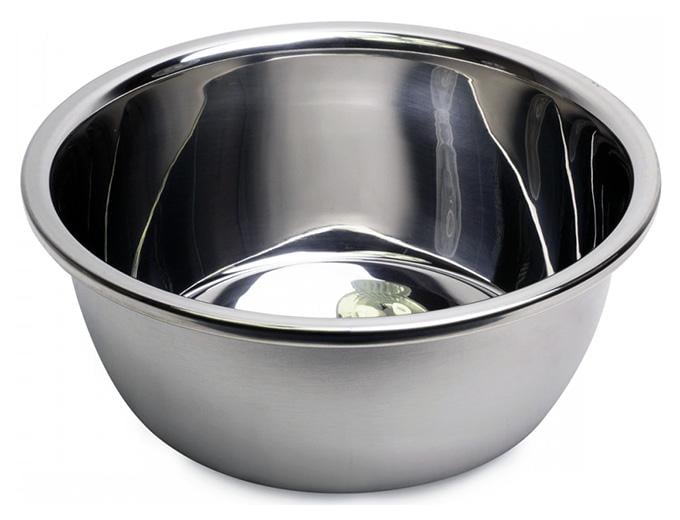 Миска Kamille Sylphia Ø 28 см из нержавеющей стали с плоским дном (KM-4377)