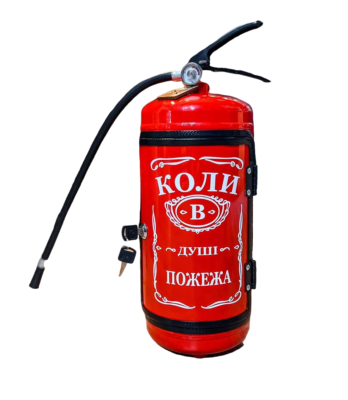 ᐉ Минибар-огнетушитель "Коли в душі пожежа" с подсветкой и стаканами 2 ...
