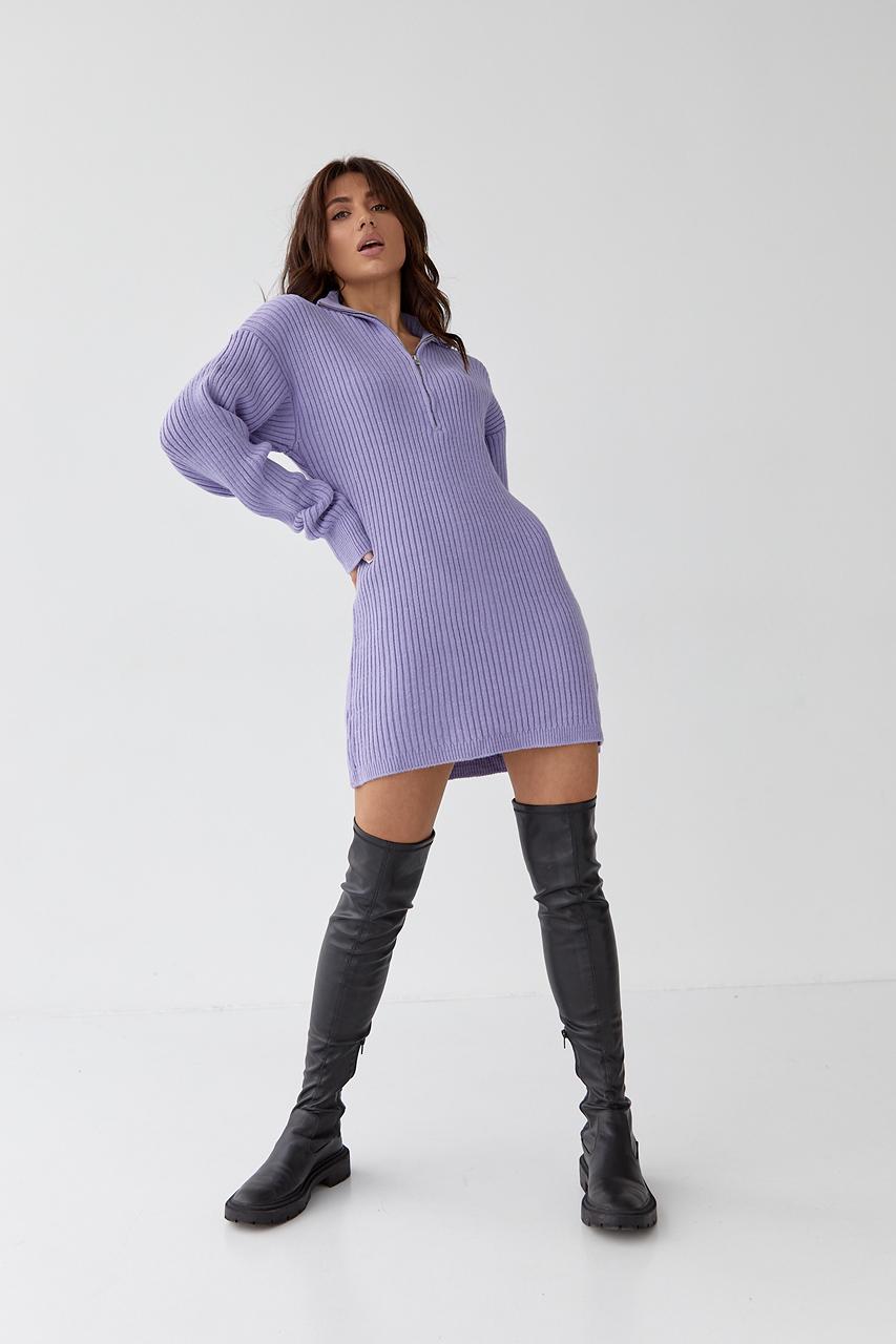 Туніка в'язана M Лавандовий (9506287) - фото 6 Туніка в'язана M Лавандовий (9506287) - фото 6