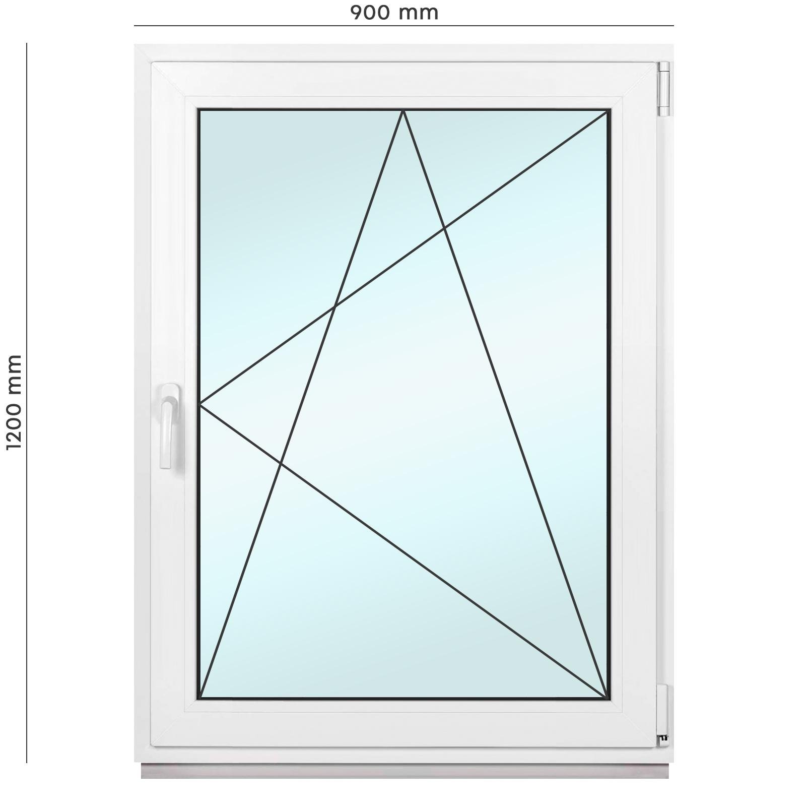 Окно металлопластиковое Framex поворотно-откидное с правым открытием 900х1200 мм Белый - фото 2