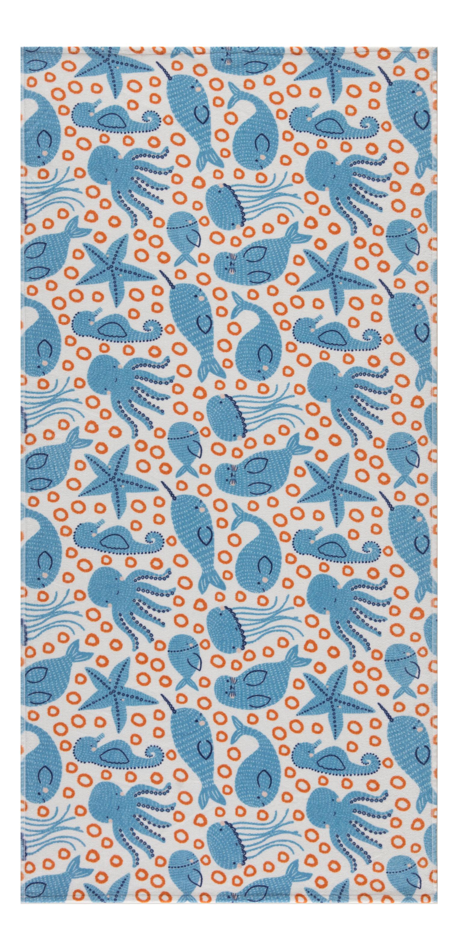 Полотенце пляжное Maisonette Octopus 75х150 см 340 г/м2