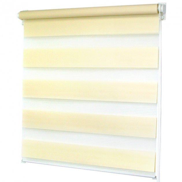 Ролета тканевая Sun Window День-ночь 85х150 см BH 1201 Кремовый (10511016)