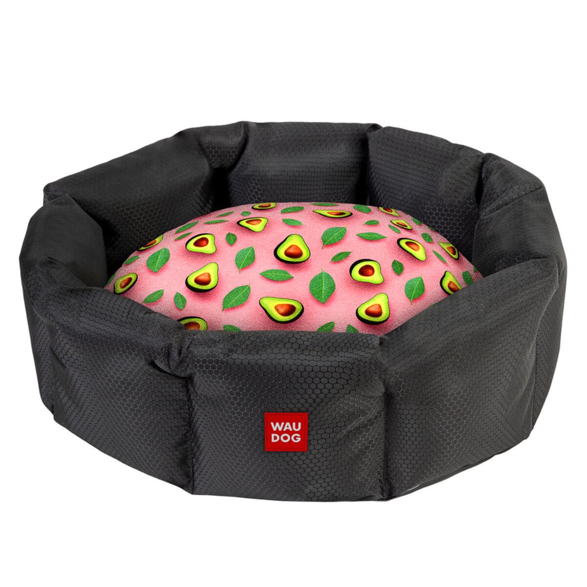 Леженка для собак WAUDOG Relax Авокадо S 34х45х17 см Розовый (313-4051 Col)