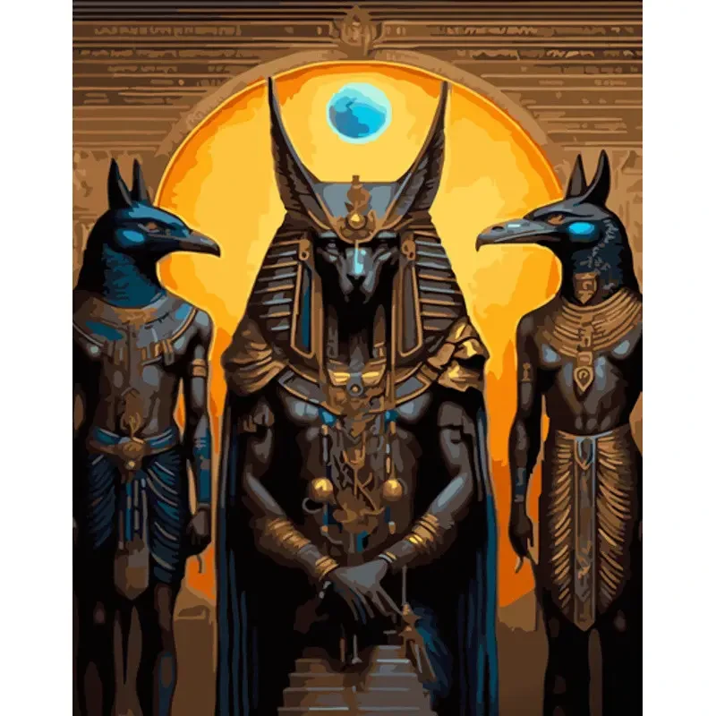 Картина по номерам Strateg Анубис с помощниками 40x50 см (GS1370)