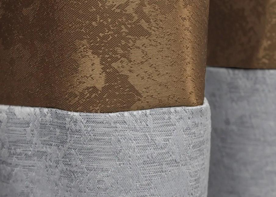 Штори жакард 1,5х2,7 м 2 шт. Коричневий/Світло-сірий (009дк) - фото 6 Штори жакард 1,5х2,7 м 2 шт. Коричневий/Світло-сірий (009дк) - фото 6