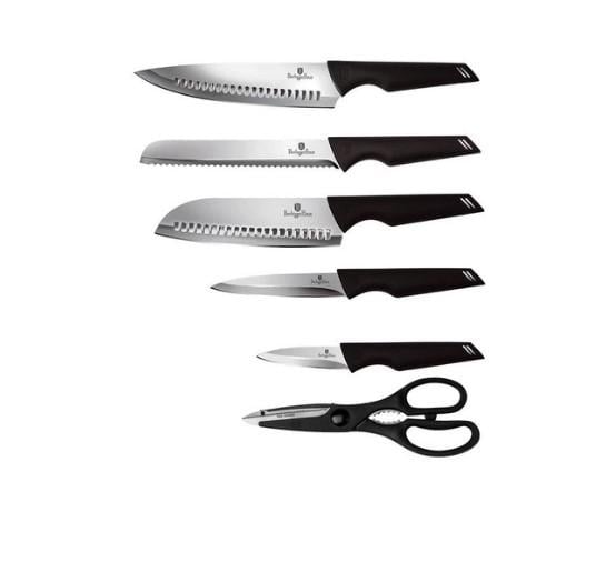 Набор ножей Berlinger Haus нержавеющая сталь 7 пр. Черный