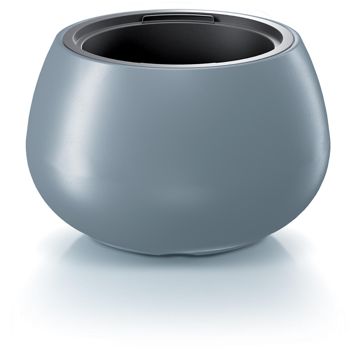 Горшок для цветов Prosperplast HEOS 44х27 см круглый с вкладышем Светло-серый (89236-443)