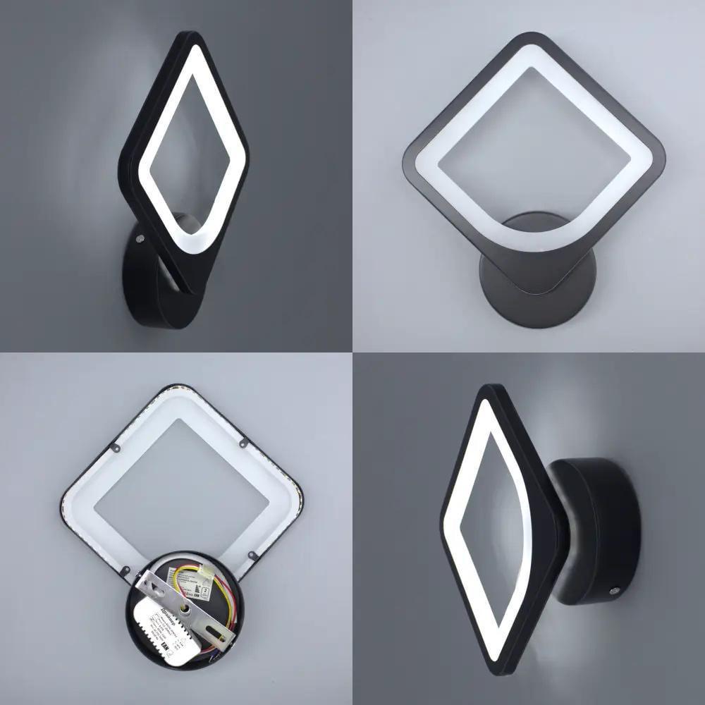 Бра светодиодное ESLLSE TETRA S LED управляемое 22 Вт 220x250x50 мм Черный (00000122608) - фото 3