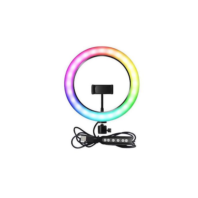 Кольцевая лампа MJ33 RGB 33 см Разноцветная (1388197783)