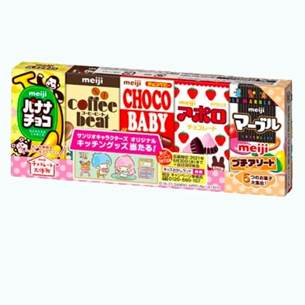 Конфеты японские Meiji Petit Assort Chocolate Selection 50 г (2132846827)