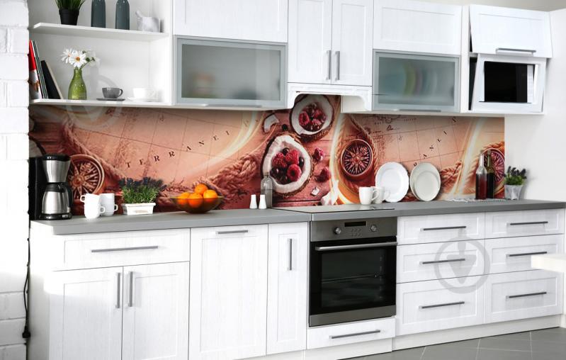 Скинали на кухню Zatarga «Курс на юг» 600х3000 мм виниловая 3Д наклейка кухонный фартук самоклеящаяся Скинали на кухню Zatarga «Курс на юг» 600х3000 мм виниловая 3Д наклейка кухонный фартук самоклеящаяся