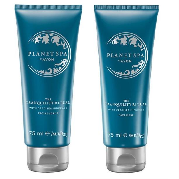Набор Avon Planet Spa Секрет беззаботности Маска и Скраб для лица (1746817111)