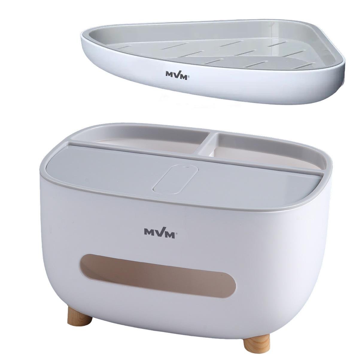 Набір аксесуарів для ванної MVM №8 MVM-MH-08 white/gray Сірий (211740)