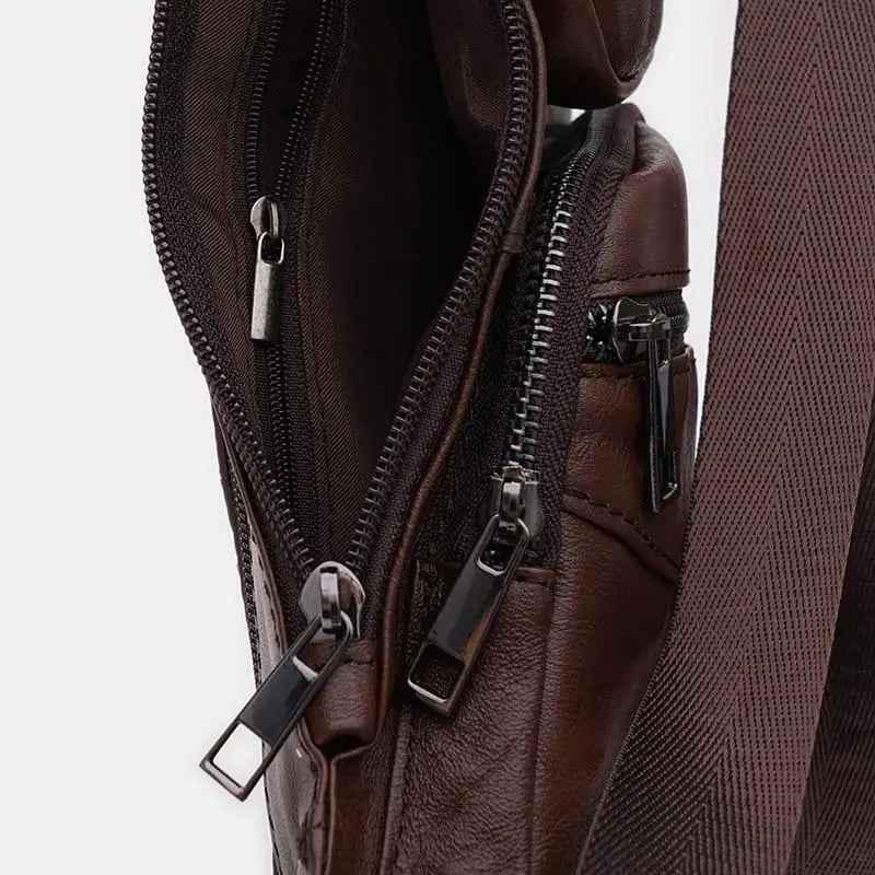 ᐉ Рюкзак кожаный через плечо Keizer K13761br Brown • Купить в Киеве ...