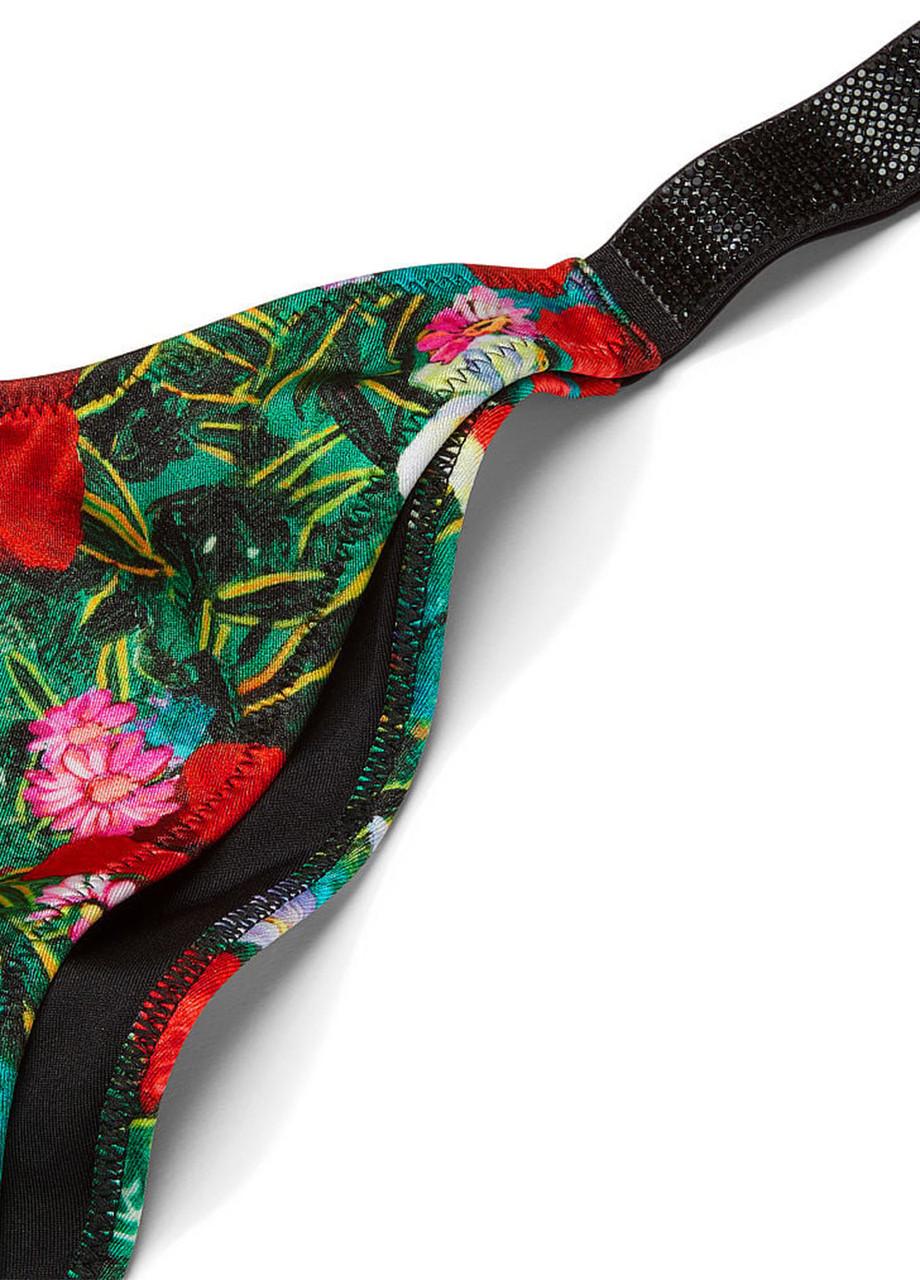 Купальник Victoria's Secret Shine Strap Sexy Tropical Floral Квітковий принт зі стразами 70B/S (1955407719) - фото 6