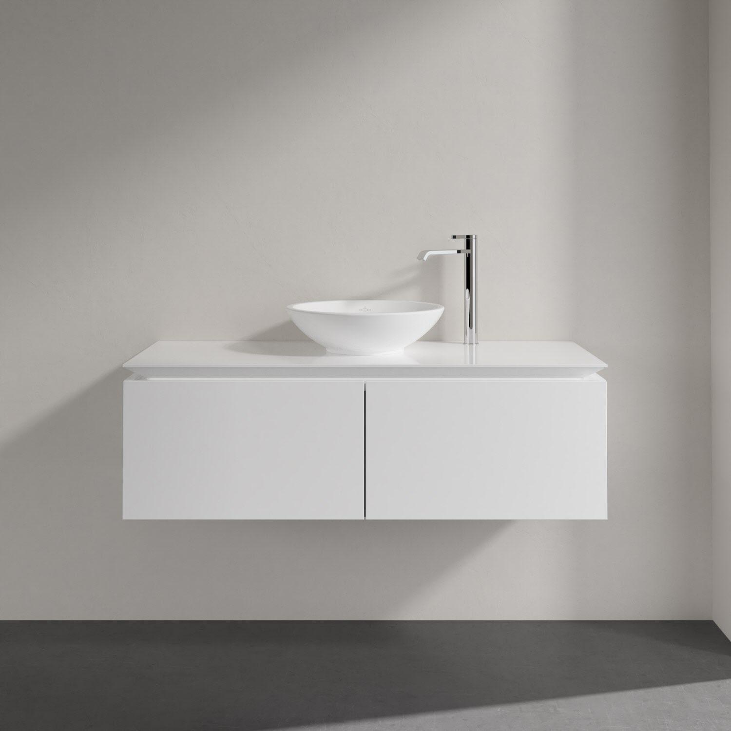 Тумба під умивальник підвісна Villeroy &amp; Boch Legato B60900DH 120x38x50 см Білий (141915) - фото 7