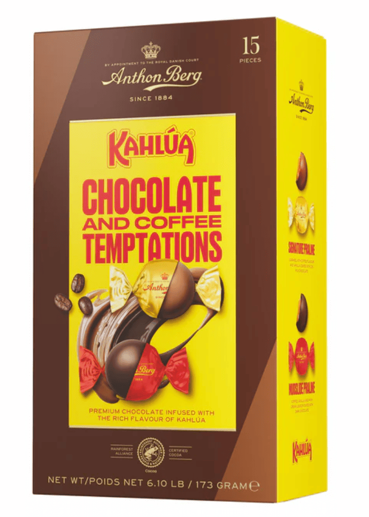Конфеты шоколадные ANTHON BERG Kahlua Chocolate And Coffee Temptations 15 шт. 173 г (2875236709)
