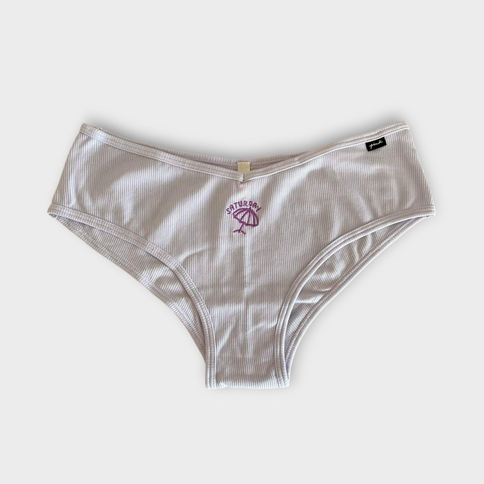 Трусики чики Victoria's Secret PINK Cotton Cheekster Panty L Лиловый (23228а)