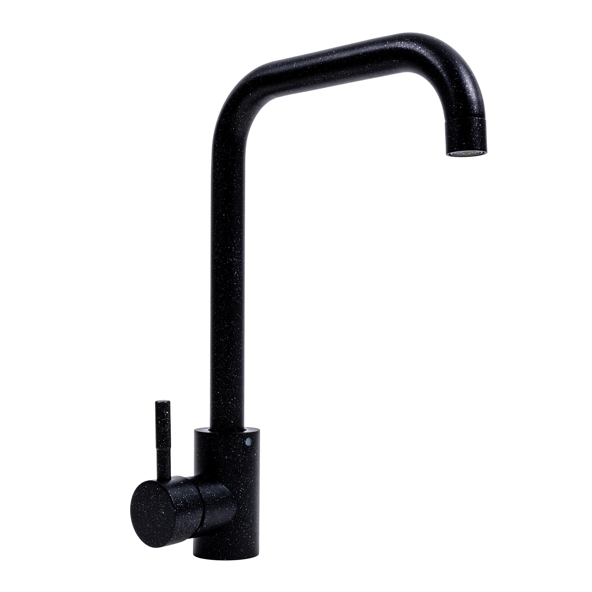 Смеситель для кухни Platinum NS02B 3008B-NA PLS-A39885 однорычажный Черный (195056)