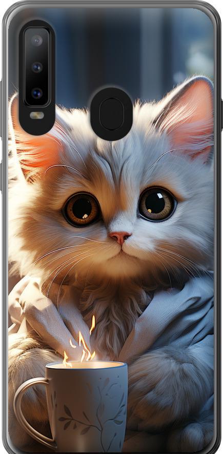Чехол на Samsung Galaxy A8S White cat (5646u-1636-42517)