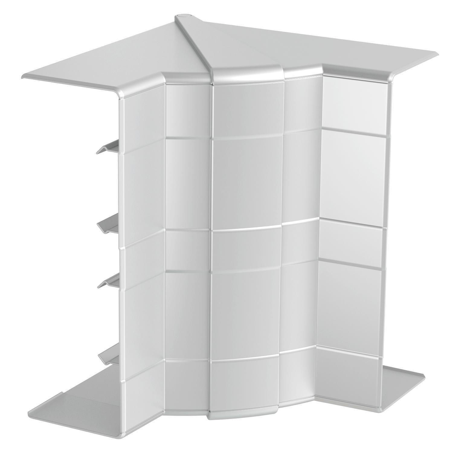 Кут внутрішній OBO Bettermann Rapid 45 для короба 165x53 мм регульований ABS пластик Сріблястий (6113444)