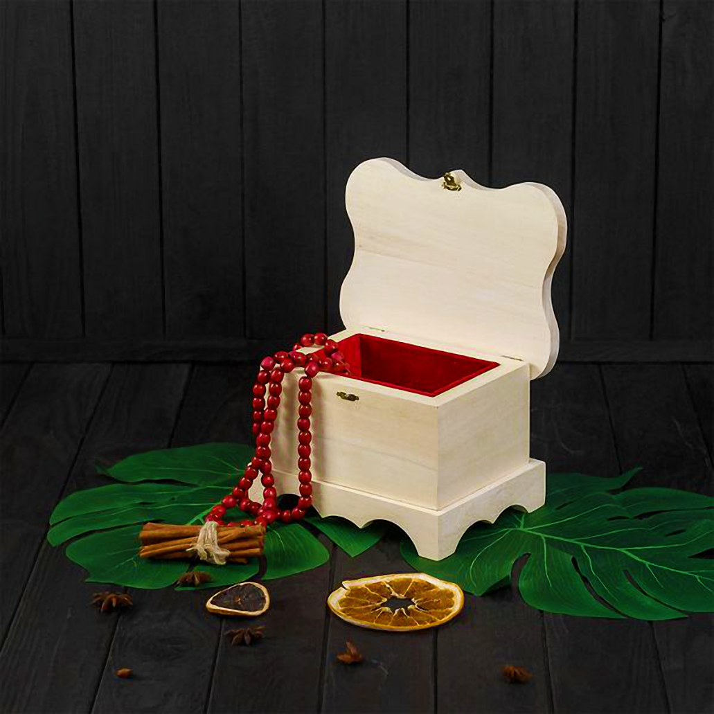 Заготовка шкатулки фігурна 18х13 см Липа (23702630) - фото 3 Заготовка шкатулки фігурна 18х13 см Липа (23702630) - фото 3