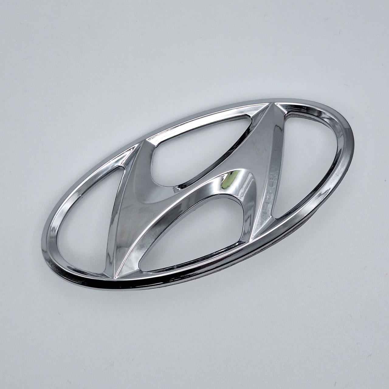 Эмблема Hyundai 98х50 мм Хром (1947709246)