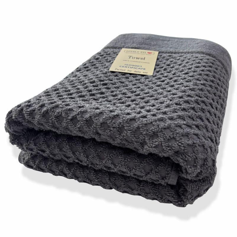 Полотенце банное Lovely Svi Diamond Grid хлопок жаккард 70х140 см Серый (541124) Полотенце банное Lovely Svi Diamond Grid хлопок жаккард 70х140 см Серый (541124)
