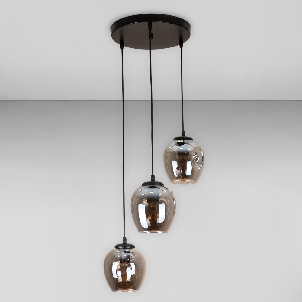 Люстра підвісна лофт Light House LS-17191F-3 BK/BK 300 Чорний