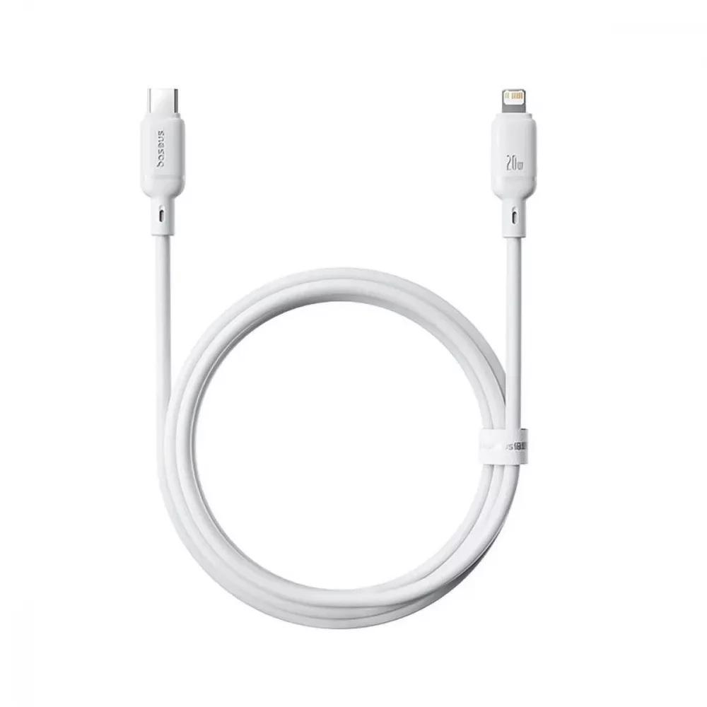 Кабель BASEUS Silky Series P10377700213-01 Type-C to Lightning 20W 2 м White (24869683)