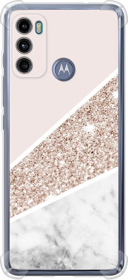 Чехол на Motorola G60 Пастельный мрамор (4342sp-2467-42517)