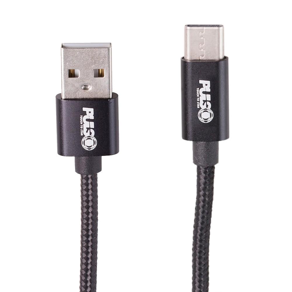 Кабель PULSO USB - Type C 3 А 1 м Black (CC-1801C BK)