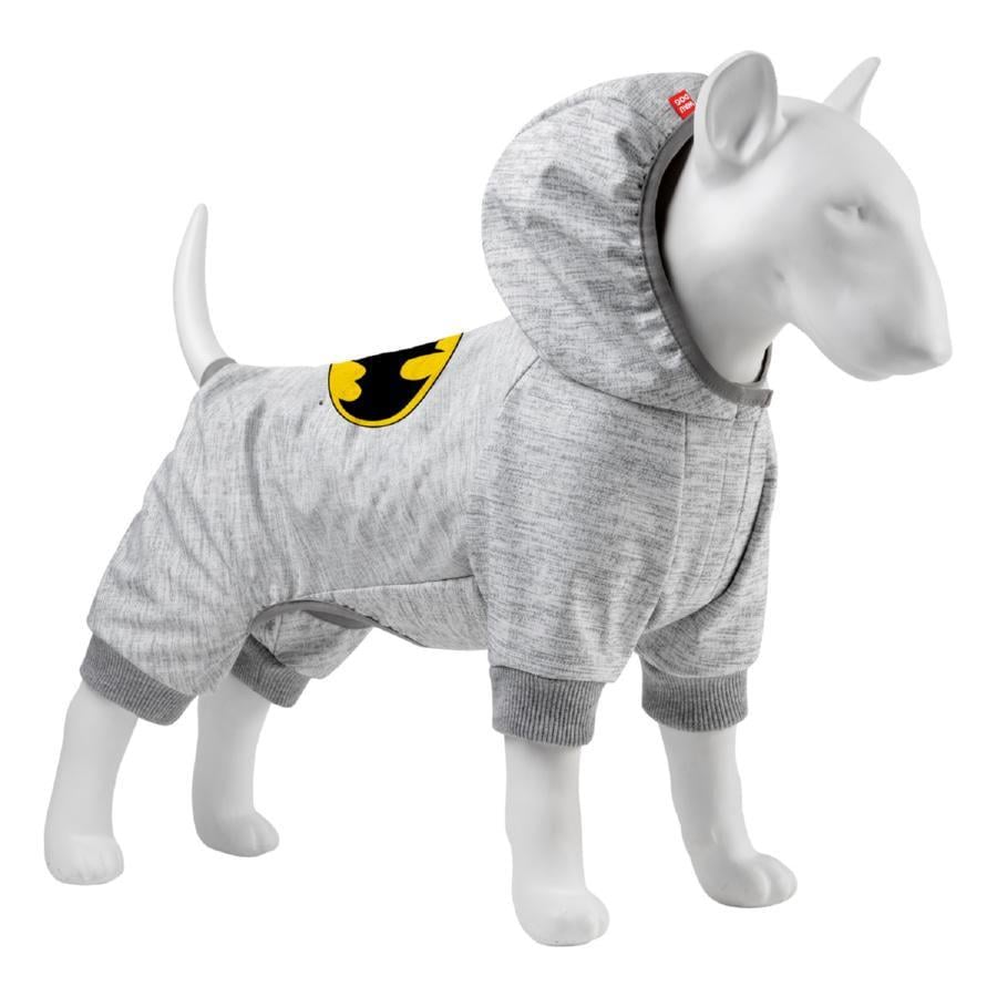 Комбинезон для собак Waudog Clothes Бэтмен лого софтшелл M35 B 54-60 см/С 34-40 см