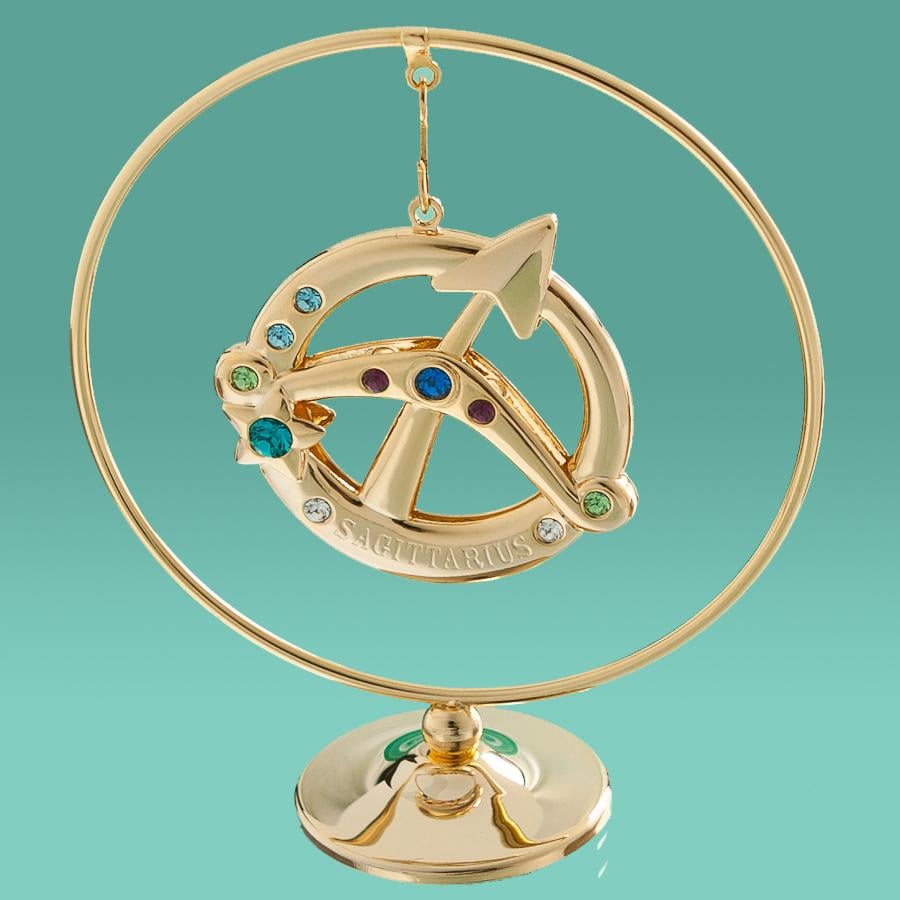 Фігурка Кільце Стрілець Elisey з позолотою та стразами (0458-105/GA)