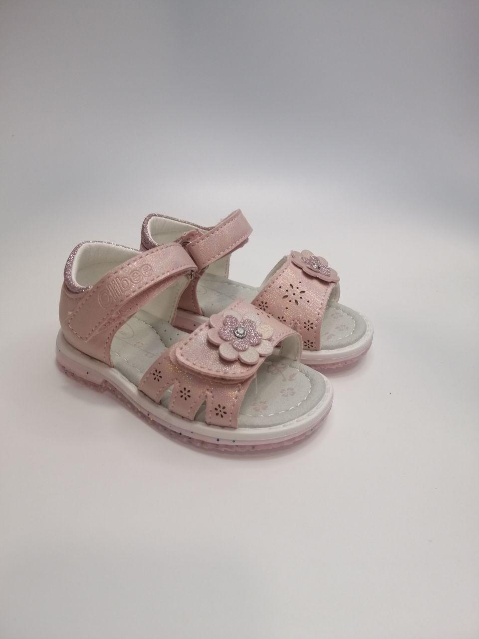 Босоніжки для дівчинки Clibee р. 22 14,2 см Рожевий (275 АA pink)