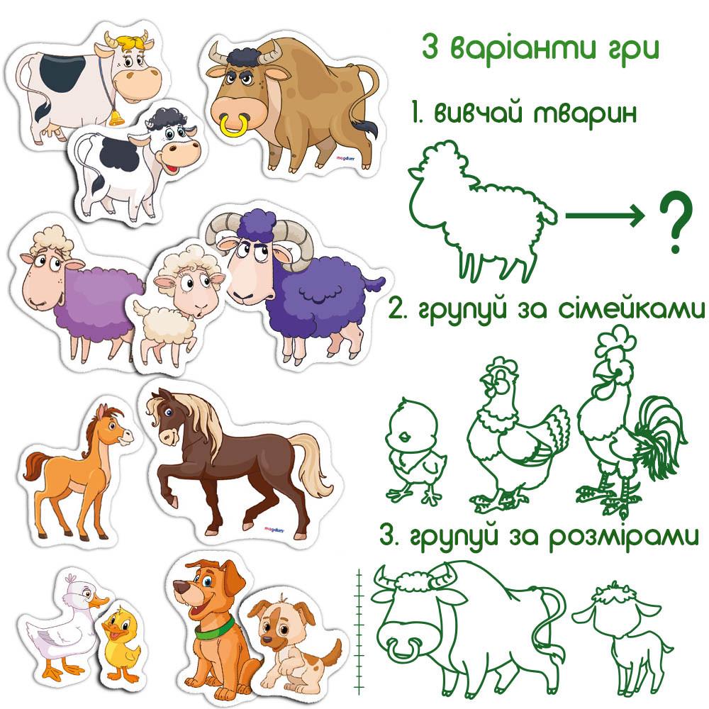 Набір магнитів Magdum Ферма Сімейки 21 шт. (ML4031-21 EN) - фото 3 Набір магнитів Magdum Ферма Сімейки 21 шт. (ML4031-21 EN) - фото 3