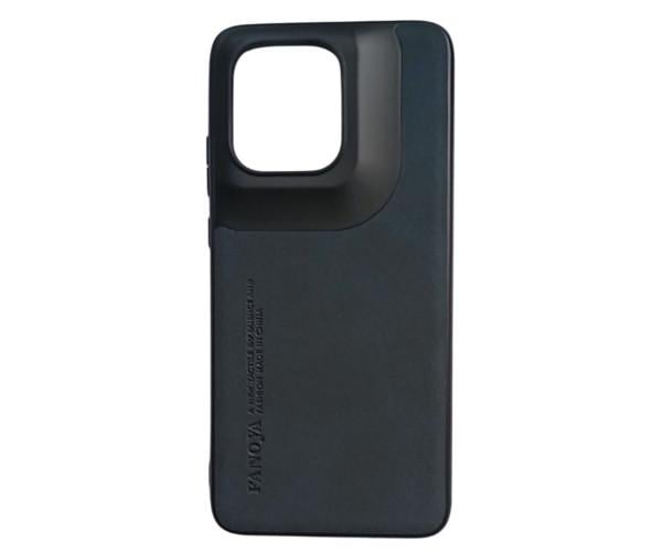 Кожаный чехол - накладка Fanoya для Motorola Edge 50 Neo Синий