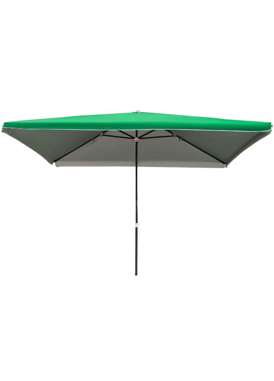 Зонт торговый с клапаном и напылением 2x3 м Зеленый (zo23green)