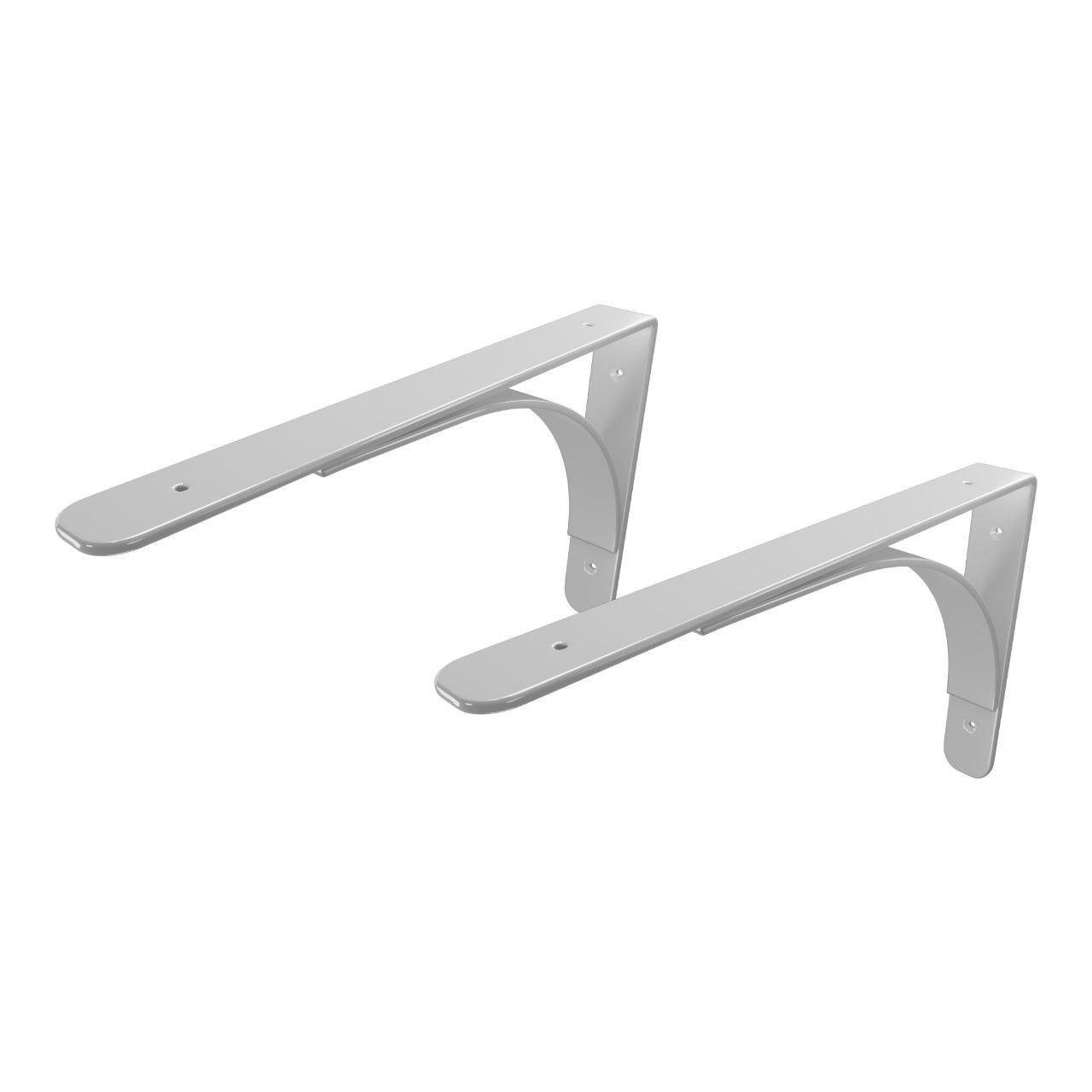 Кронштейн для бетонних мийок та стільниць з умивальниками 400х400 КМЛ-07 Білий (2558258478/К1161)