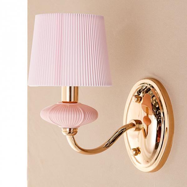 Бра Flora на 1 лампу з абажуром Рожевий (BL002/1pink)