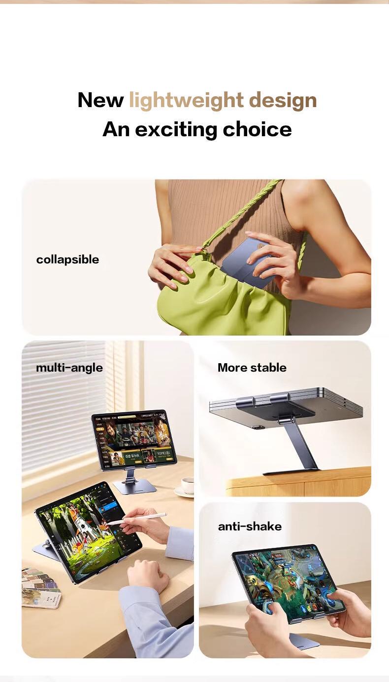 Підставка для планшета UGREEN настільна до 13" металева складана Темно-сірий (45859) - фото 3 Підставка для планшета UGREEN настільна до 13" металева складана Темно-сірий (45859) - фото 3