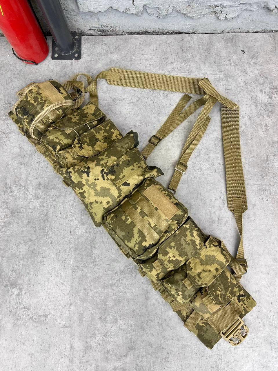 Ремінно-плечова система Attack із сітчастою підкладкою Піксель - фото 2