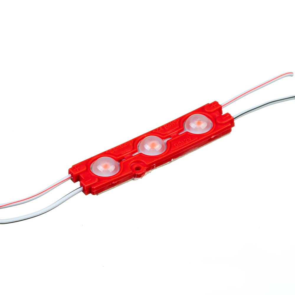 Модуль світлодіодний SMD5730 3led 12 V 1,5 W IP65 Червоний