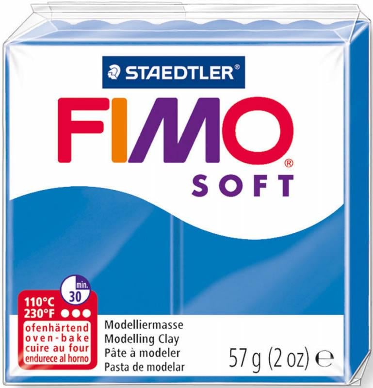 Глина полимерная Fimo Soft 57 г Синий (8020-37)