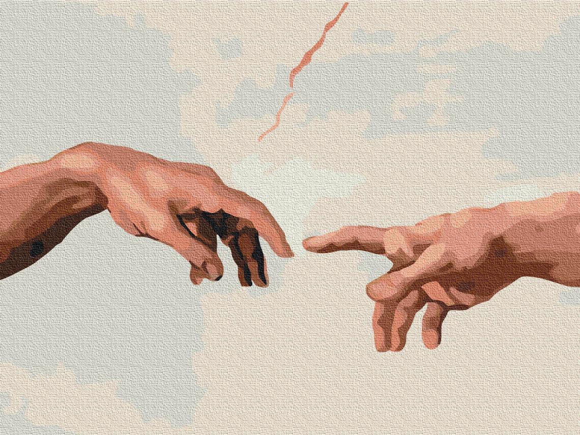 Картина по номерам Brushme Создание Адама 30x40 см (RBS29287) Картина по номерам Brushme Создание Адама 30x40 см (RBS29287)