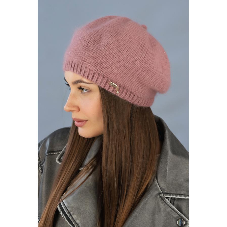 Берет шерстяной женский зимний Braxton 7240 one size Темно-пудровый